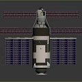 Advanced Satellite Spacecraft Equipment With Solar Panels Main Module And Structure 3d model