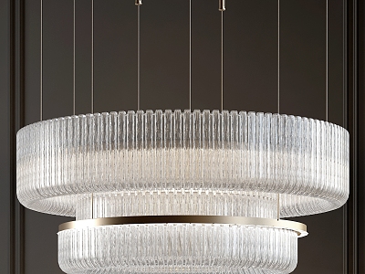 Light Luxury Crystal Chandelier 3d model