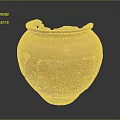 Ancient Cracked Clay Jar With Visible Surface Fissures And Antique Texture