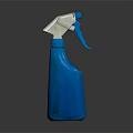 Blue Plastic Trigger Spray Bottle For Daily Household Cleaning Use