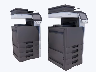 Efficient Multifunctional Office Business Appliances With Display Screen And Storage Drawers 3d model