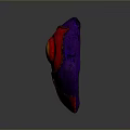 Heart Shaped Owl Decoration With Purple Red Body And Yellow Red Eyes