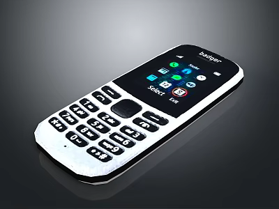 Nokia Functional Mobile Phone With Physical Keypad And Color Screen Apps 3d model
