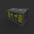 Public Facility Recycling Bin With Double Doors Area 15 Markings And Yellow Recycling Symbols