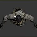 Tactical Military Figure Wearing Camouflage Pants Vest Helmet And Gloves