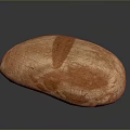 Freshly Baked Artisan Bread With Golden Crusty Exterior And Soft Interior