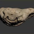 Ancient Human Figure Sculpture Carving With Detailed Clothing Texture In Stone Material