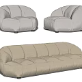 Modern Combination Sofa Multiplayer Sofa 3d model