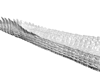 Silver Decorative Ornament Set With Wavy Layered Design And Textured Surface For Modern Home Decoration 3d model