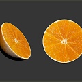 Modern Orange Orange Sliced Orange Fruit 3d model