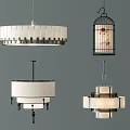 Stylish Chandeliers With Modern Classic Birdcage And Fabric Shade Designs For Interior Decor