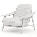 Retro Leisure Chair Leisure Chair 3d model