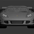 White Sports Car With Sleek Aerodynamic Design Large Rear Spoiler And Black Wheels