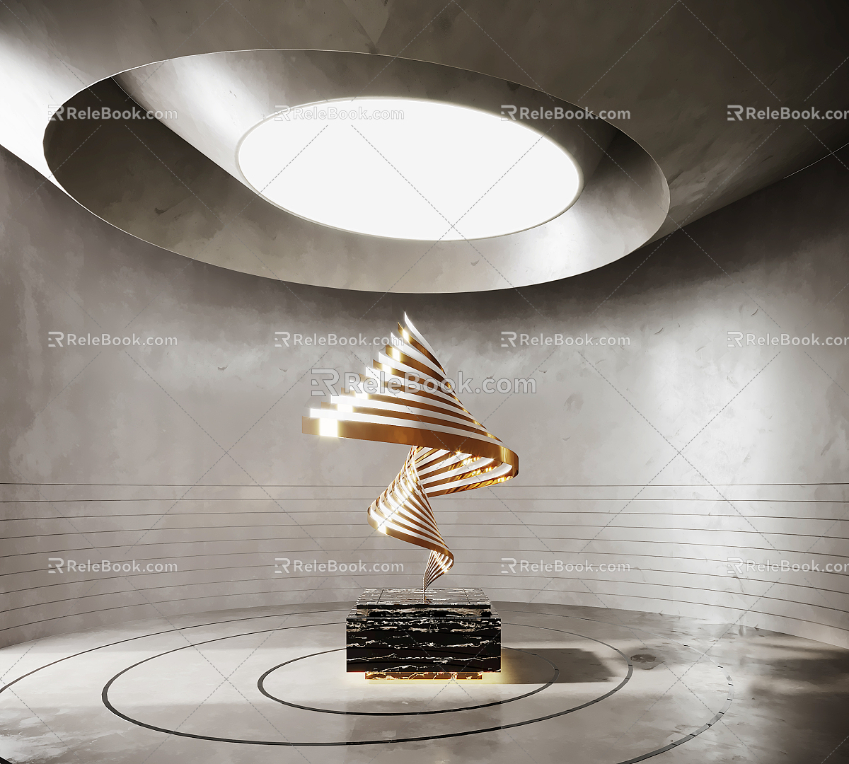 Light Luxury Sculpture Sculpture Ornaments 3d model