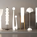 Modern floor lamp cream wind floor lamp gourd string floor lamp bedside floor lamp bedroom floor lamp atmosphere lamp 3d model