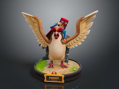 bird game animal cartoon animal realistic animal 3d model