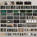 Other Diverse Chalkboard Display Boards With Information Charts And Visual Designs