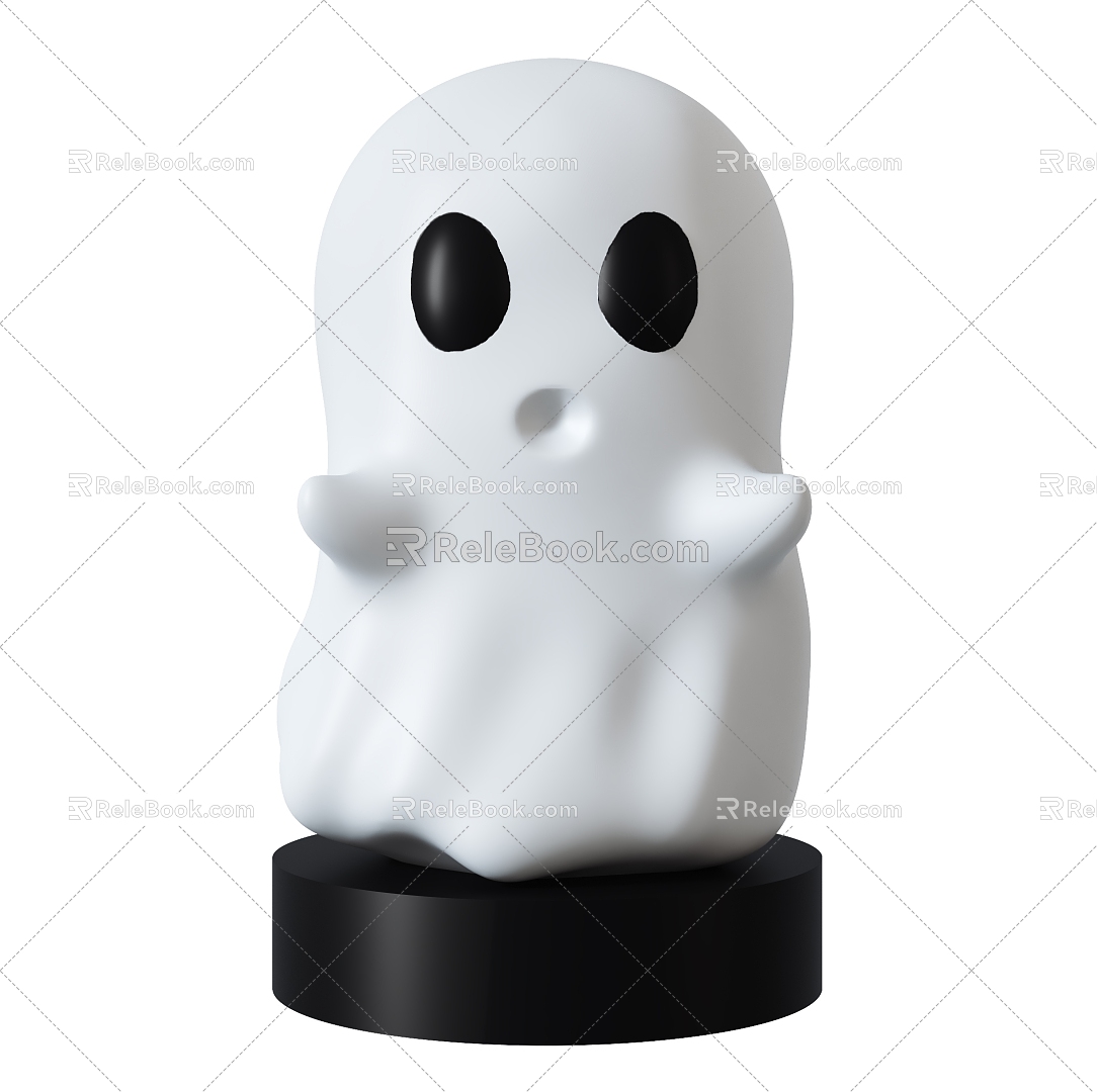 Cute ghost doll furnishings children's toys Halloween decoration furnishings 3d model