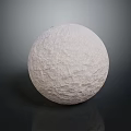 Natural Stone Decorative Sphere With Rough White Textured Surface For Home Decoration