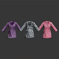 Stylish Bathrobes Collection with Purple Patterned and Pink Polka Dot Designs