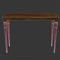 Classic Wooden Dining Chair With Slender Legs In Brown Tone And Simple Background