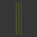 Modern Linear Pendant Lights Black Gray White with Warm Yellow Hanging Design