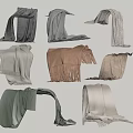 Various Stylish Scarves In Different Colors With Fringed Designs And Soft Fabrics