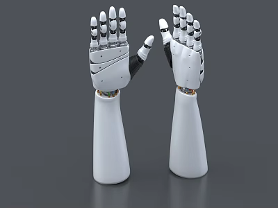 Mechanical Arm Mechanical Palm Mechanical Hand Grasping Robot Arm Arm Palm 3d model