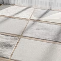 modern square carpet 3d model