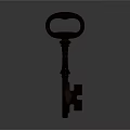 Vintage Bronze Key Shaped Jewelry Pendant With Classic Design And Metal Craft
