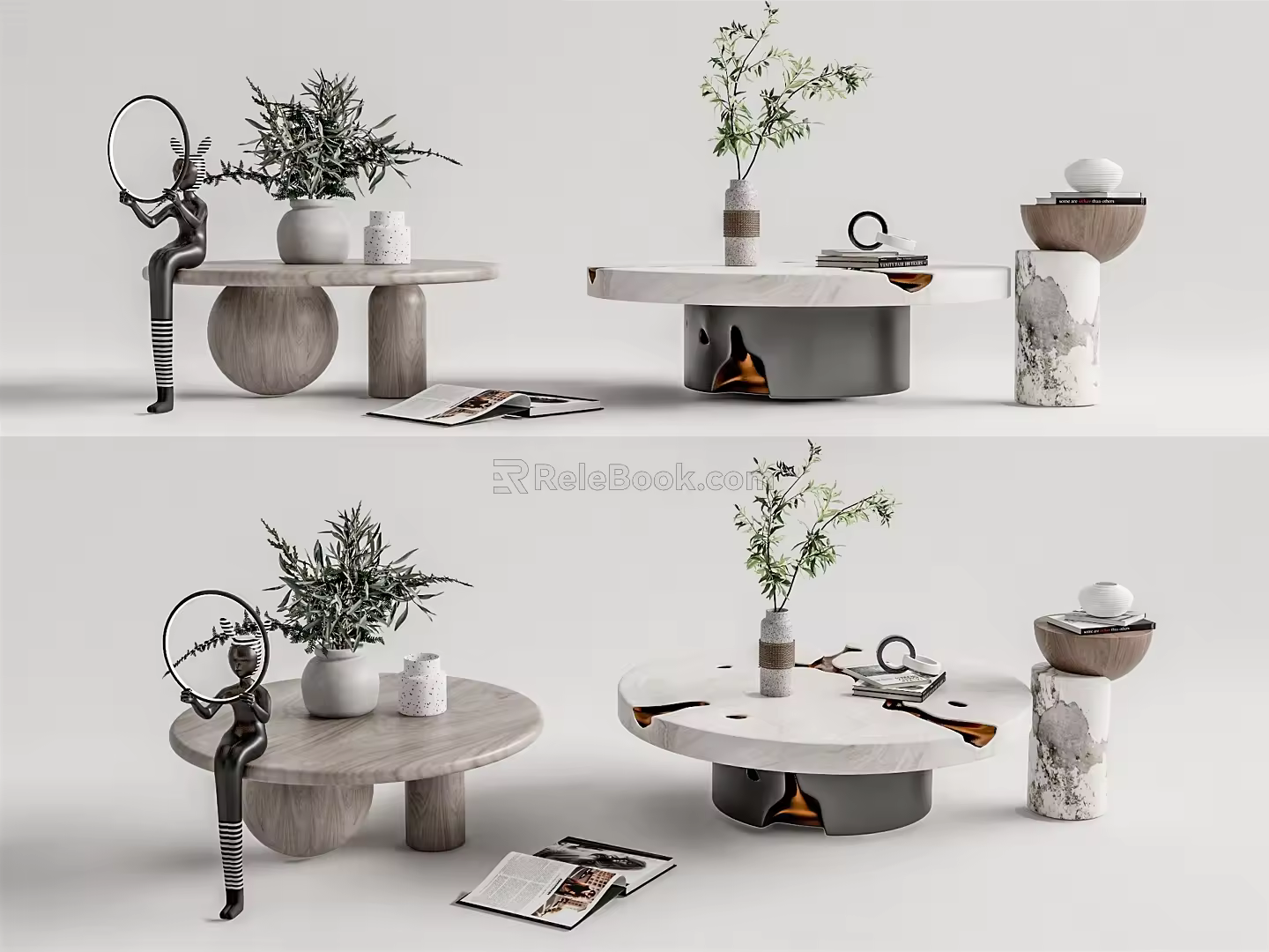 Modern coffee table 3d model