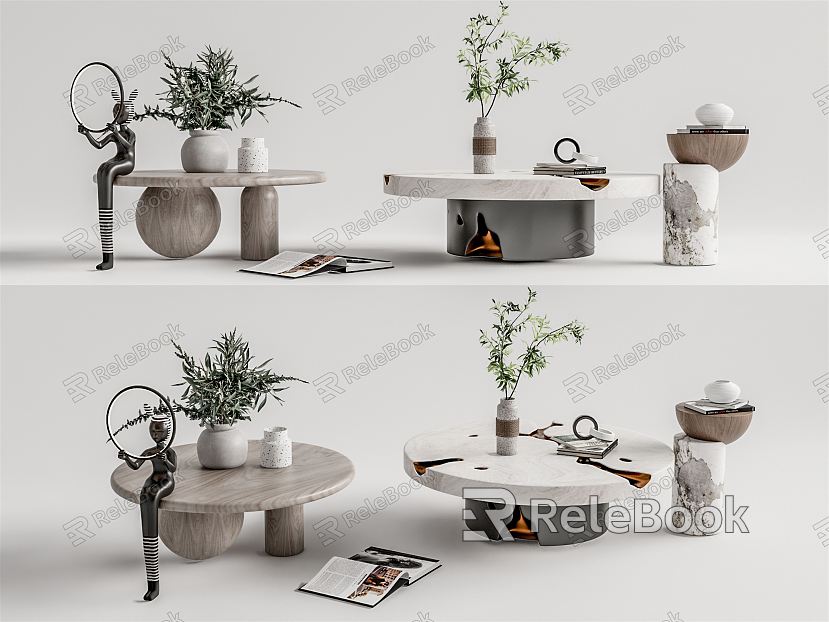 Modern coffee table model