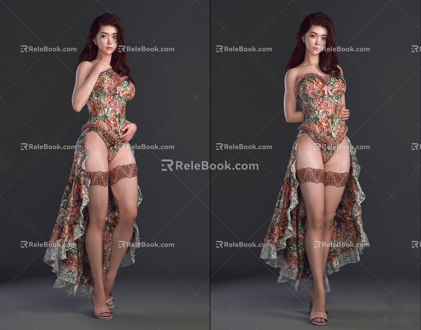 Modern Woman Female Model 3d model