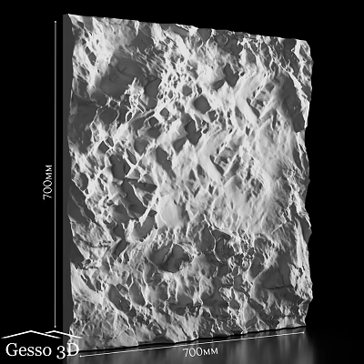 Textured Wall Surface With Natural Rough Texture And Artistic Design Details 3d model