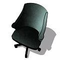 Modern Office Chair With High Back Armrests And Swivel Wheels Design