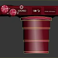 Shopping Mall Store Showcases Red Nikon Camera With 30x Zoom Lens