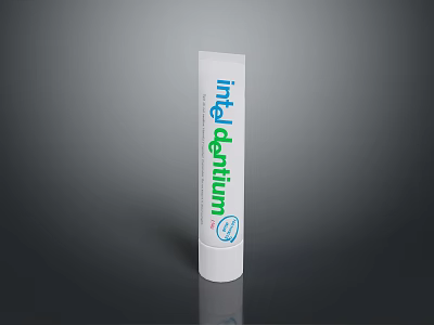 Intel Dentium Toothpaste Tube For Daily Oral Care With Fresh Formula 3d model