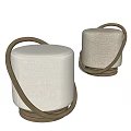 Modern Sofa Stool Low Stool 3d model