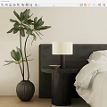 Modern bedside table 3d model