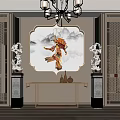 New Chinese-style Entrance Functional Entrance 3d model