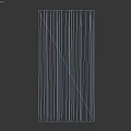 White Striped Decorative Wall Panel With 1200x600 Dimensions For Interior Use