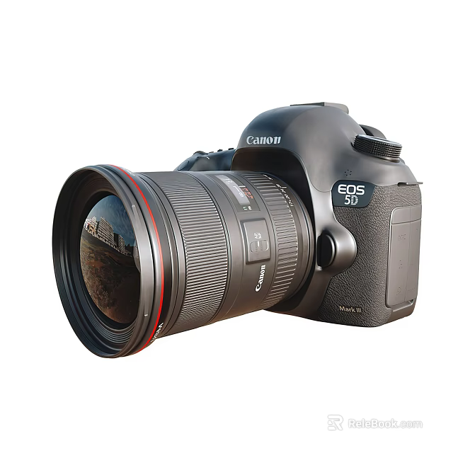 Canon EOS 5D Mark IV Digital Camera With Professional Lens For Photography 3d model 
