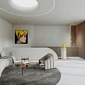 Modern Front Desk 3d model