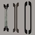 modern handle wardrobe handle 3d model