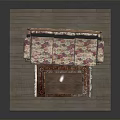 Three Seater Floral Print Upholstered Sofa With Wooden Coffee Table And Patterned Rug