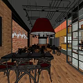 Dessert Shop Interior Featuring Glass Display Cases And Dessert Arrangements With Warm Lighting