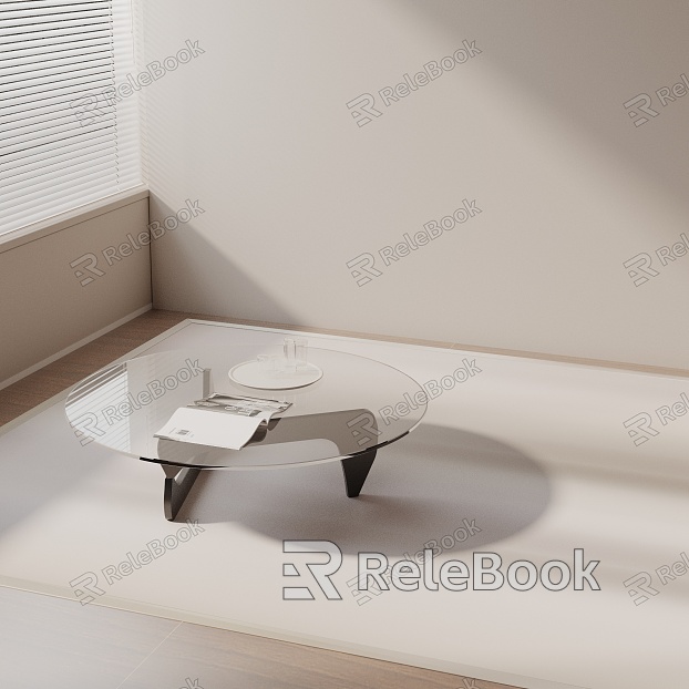 Modern coffee table model