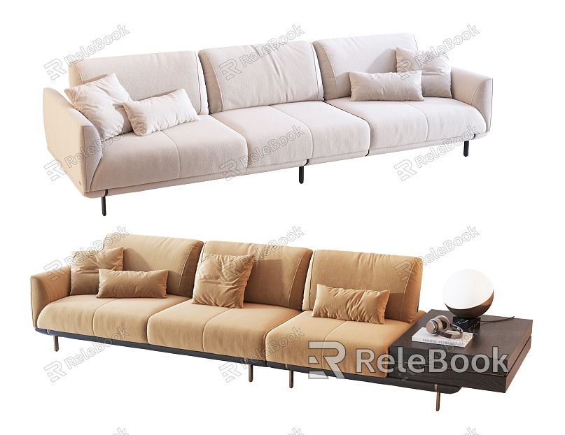 Modern Three-Seat Sofa model