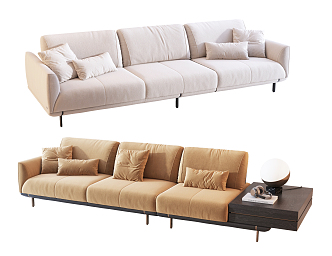 Modern Three-Seat Sofa 3d model