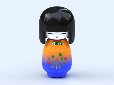 Dolls Japanese Dolls Toys Japanese Toys Japanese Dolls 3d model